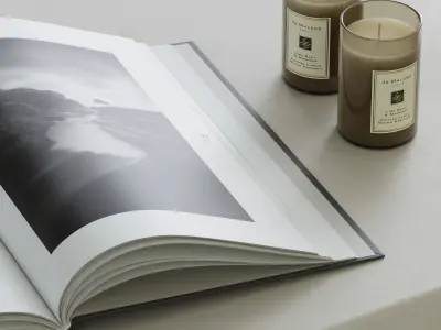 coffee table decor set 003 3D model