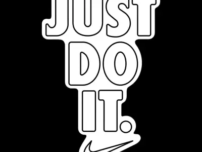 Just Do It Nike Neon Sign 3D model