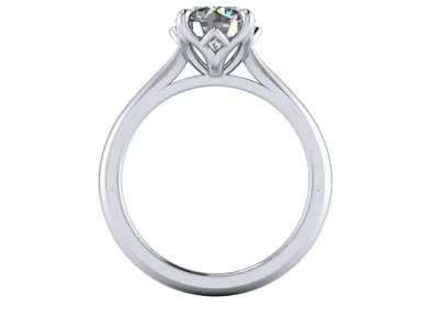 Solitaire Diamond Fashion Ring R15 3D print model