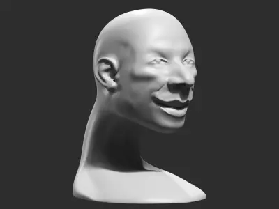 human head modern sculpture 3d print model 99 3D print model