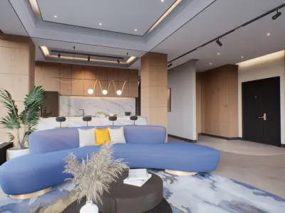 VR Apartment virtual showroom Unreal engine Low-poly 3D model