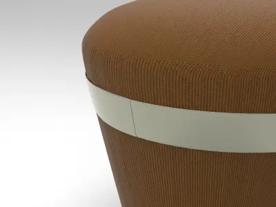 CupCake Pouf Low-poly 3D model