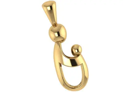 Mother Son Pendant 1001 3D print model