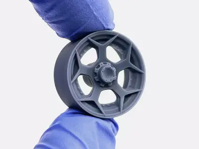 20x10 4Play 4P50 Wheel and Brake 3D print model