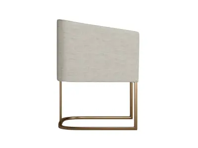Sauve Upholstered Dining Chair 3D model