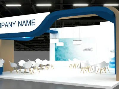 3D Booth 3D model 3D model