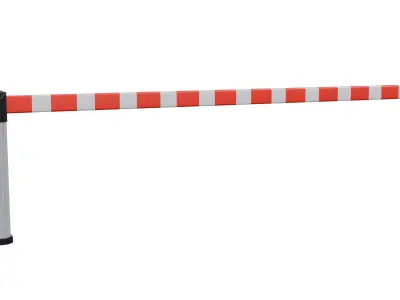 Barrier Gate Low-poly 3D model