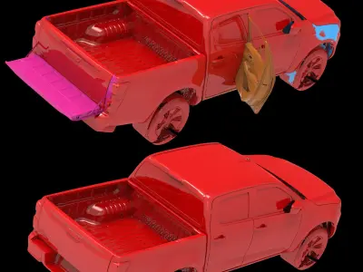 Isuzu D-Max DC EU 2020 Series Native multiple 3D Scan 3D model