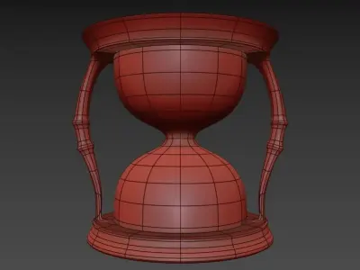 Hourglass Low-poly 3D model