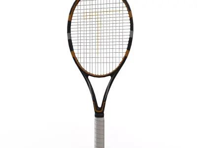 Tennis Racket  Low-poly 3D model