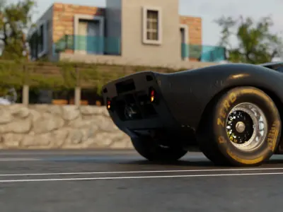 Automotive Render Scene 3D Blender File Textured 3D model