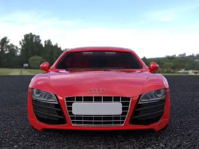 Audi r8 2010 3D print model