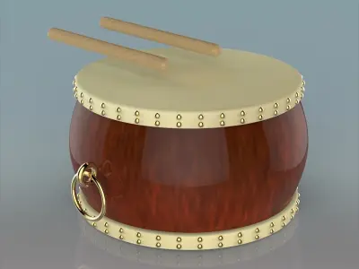 chinese drum 3D model