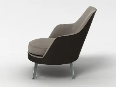 Flexform Guscioalto Soft Chair 3D model