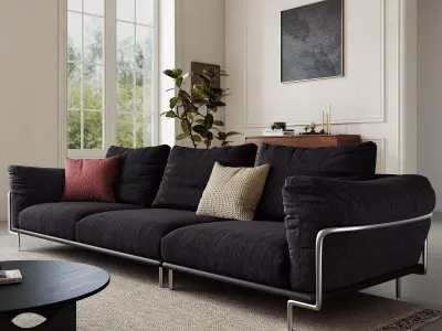 Parisian interior scene 3D model