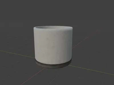 Vase empty  Free low-poly 3D model
