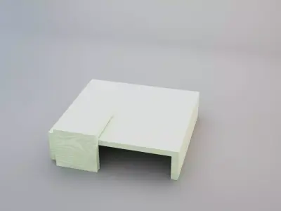 Stained Wood Coffee Table 3D model