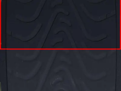 18 inches intermediate front tyre Low-poly 3D model