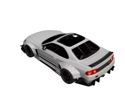 Street Drift Car 3D Model Urban Racing Sports Vehicle 04 3D model