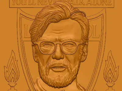 3D models Jurgen Klopp - Liverpool Free 3D print model
