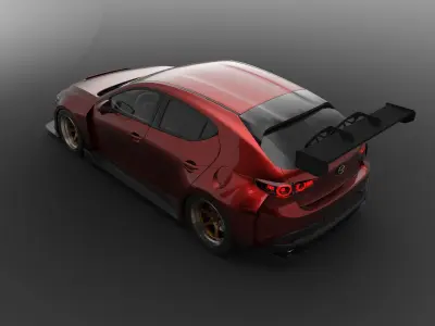 Mazda 3 TCR Replica 3D model