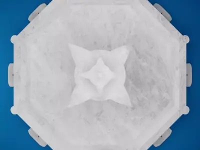 Detailed Marble Fountain 3D Model 3D model