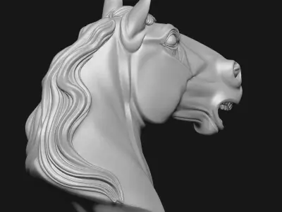 horse 3D print model 6