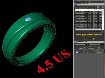 Luxury Men Rings Designs 6MR012 3D print model