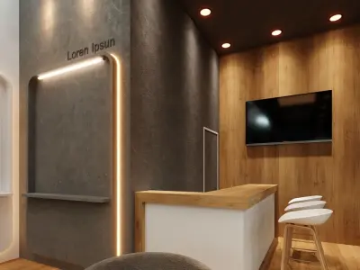 Exhibition Stand - 12m x 5m 3D model 3D model