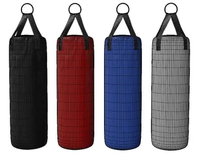 Punching Bags Set 3D model