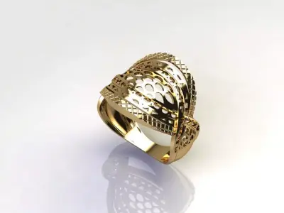 Fancy Womens Rings Plain Rings Ready STL 3DM Models Rings 3D print model 33