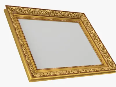 Frame picture gold v7 3D model