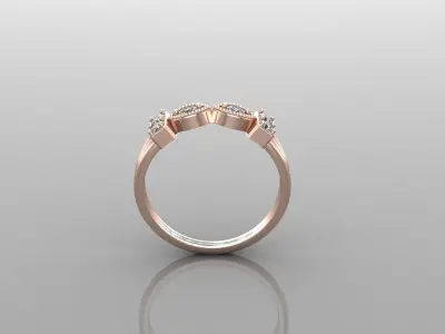 Solitaire Ring SR67 Version 1 3D model