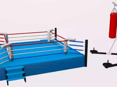 3D Kickboxing Collection 3D model
