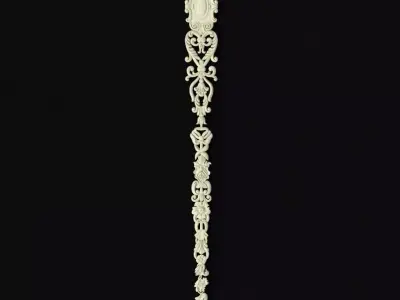 Central decor ornament for furniture 3D model 630