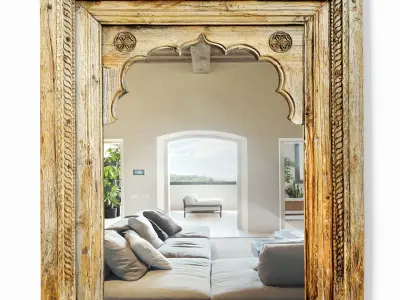 Antique Raja Window Mirror 3D model purchase