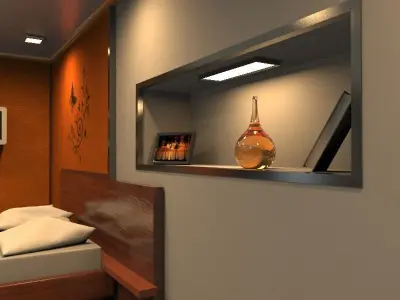 interior luxury bedroom  3D model