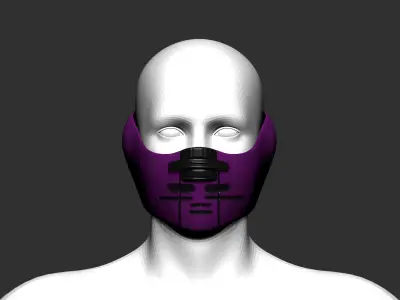 Gas mask helmet 3d model scifi  3D model