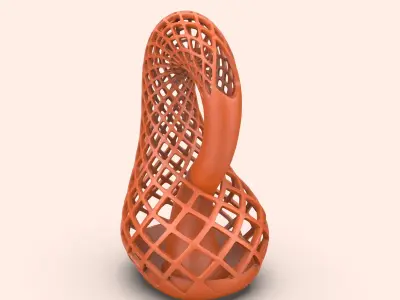 Klein Bottle Vase - Minimalist Floral Vase 3D print model