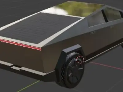 Tesla Cyber truck textured Free 3D model