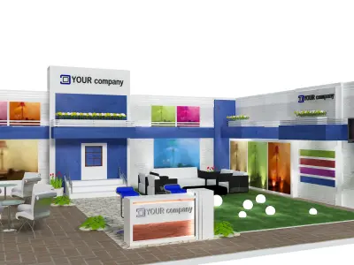 Booth Exhibition Stand a460b  3D model