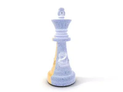 Ivory Chess King model pack Low-poly 3D model