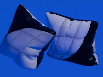 3D Pillows  Realistic Interior Decoration Model 3D model