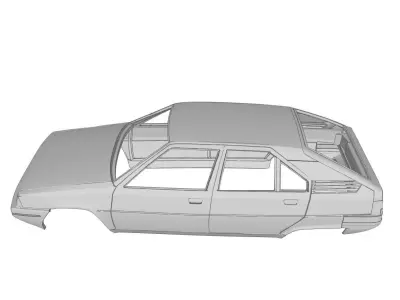 Citroen BX 19 3D print model
