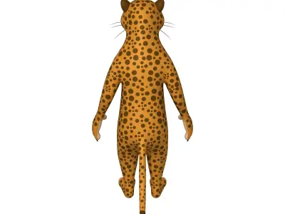 Leopard Cartoon 3D model