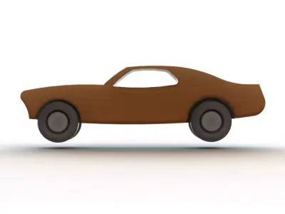 Block car 3D print model