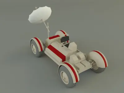moon vehicle model 3D model