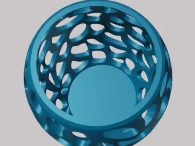 Oval Pencil Holder with Holes Free 3D print model