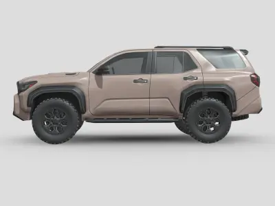 Toyota 4Runner TRDpro 2024 Low-poly 3D model