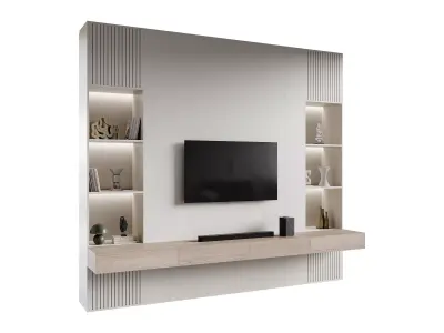 Modern TV Wall 016 3D model